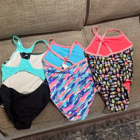 Speedo Teal and Black Swimsuit